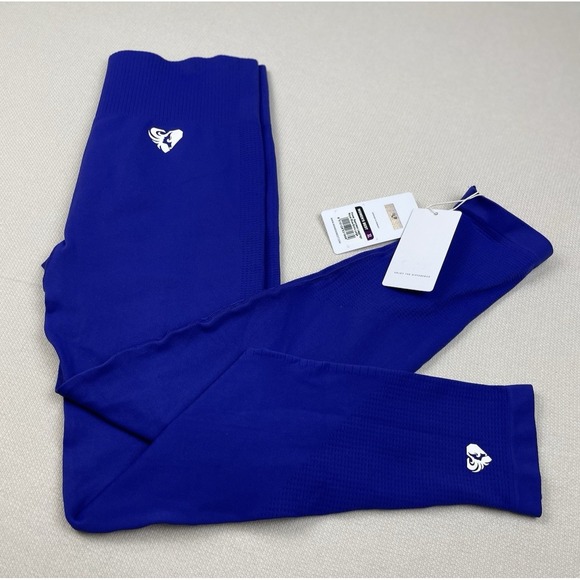 Women's Best Power Seamless Leggings Royal Blue Purple Size: Extra Large NWT - Picture 2 of 9
